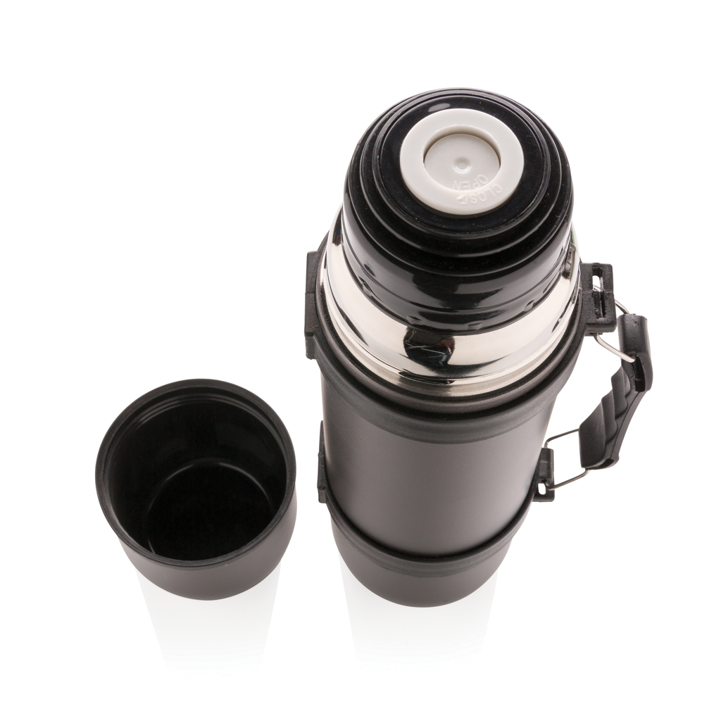 Vacuum flask with 2 cups  Magellan Creative Branding Solutions
