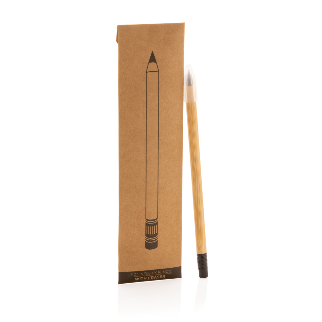Bamboo infinity pencil with eraser  Magellan Creative Branding Solutions