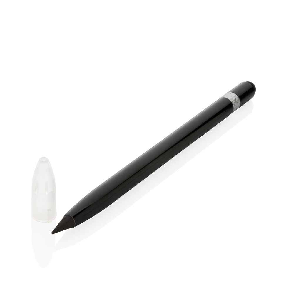 Aluminum inkless pen with eraser  Magellan Creative Branding Solutions