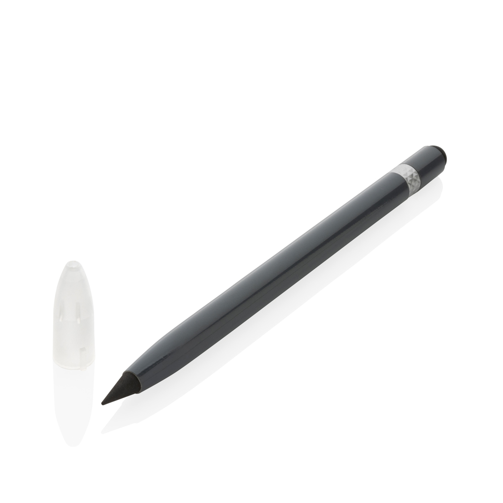 Aluminum inkless pen with eraser  Magellan Creative Branding Solutions